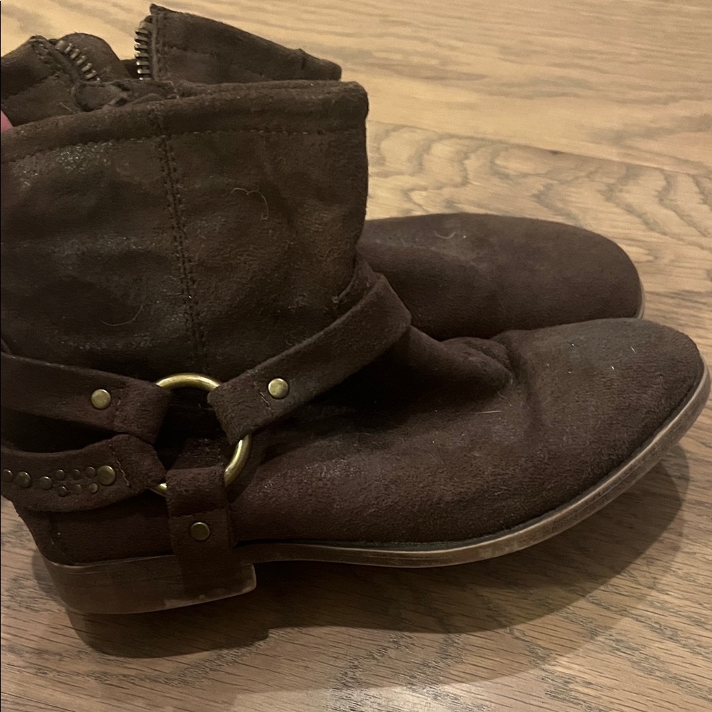 Frye Kids Brown Suede Boots